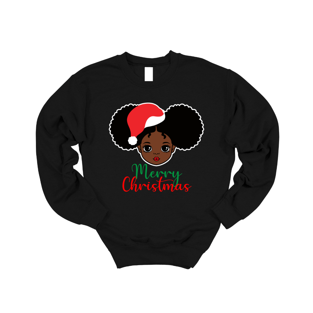 'Christmas Jumper' Girls' Green/Black/Red