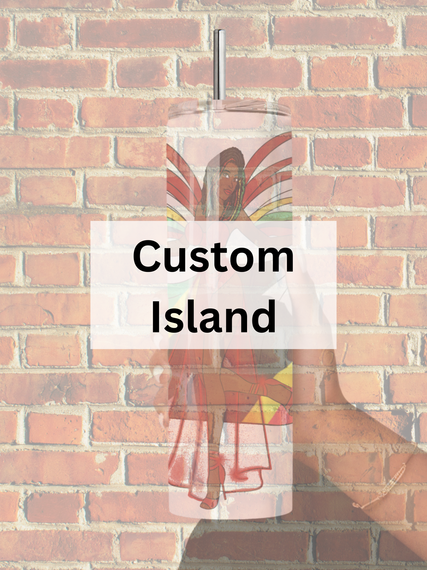 'Custom Island' Carnival Queen 20oz Tumbler