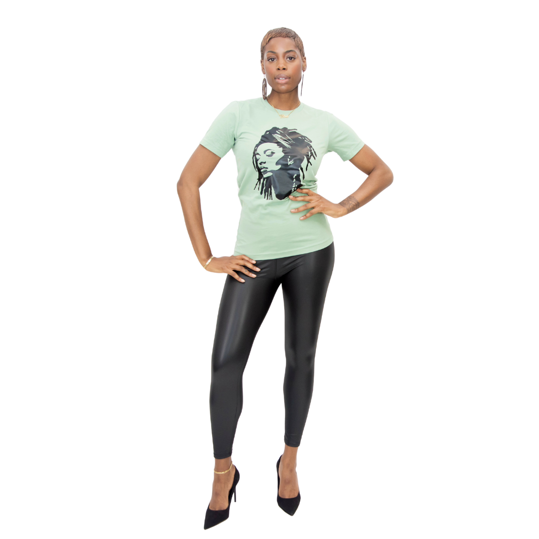 'Locs' T-shirt Sage