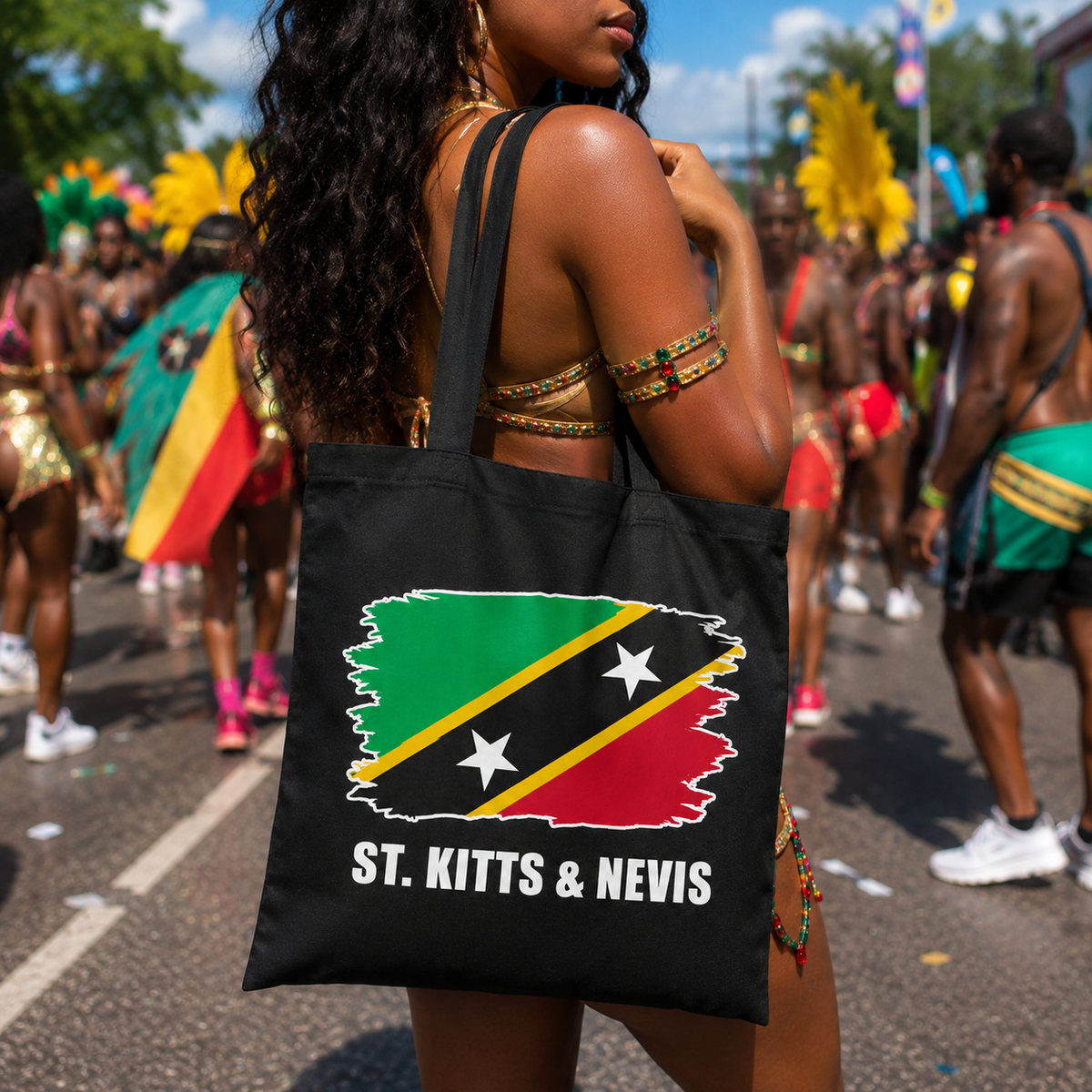 St. Kitts & Nevis 'Flag' Tote Bag
