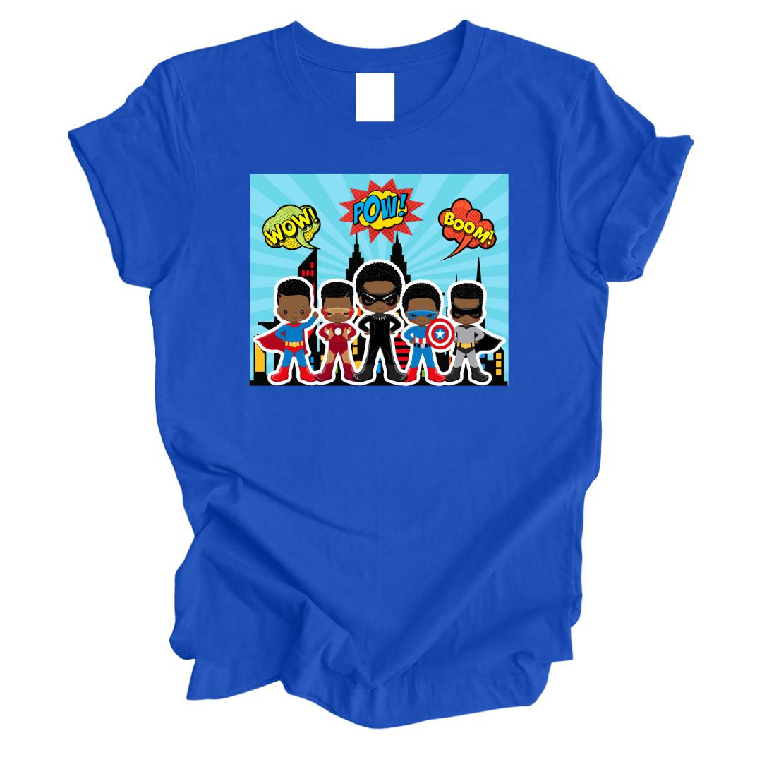 'Superhero Squad' Tee Royal Blue