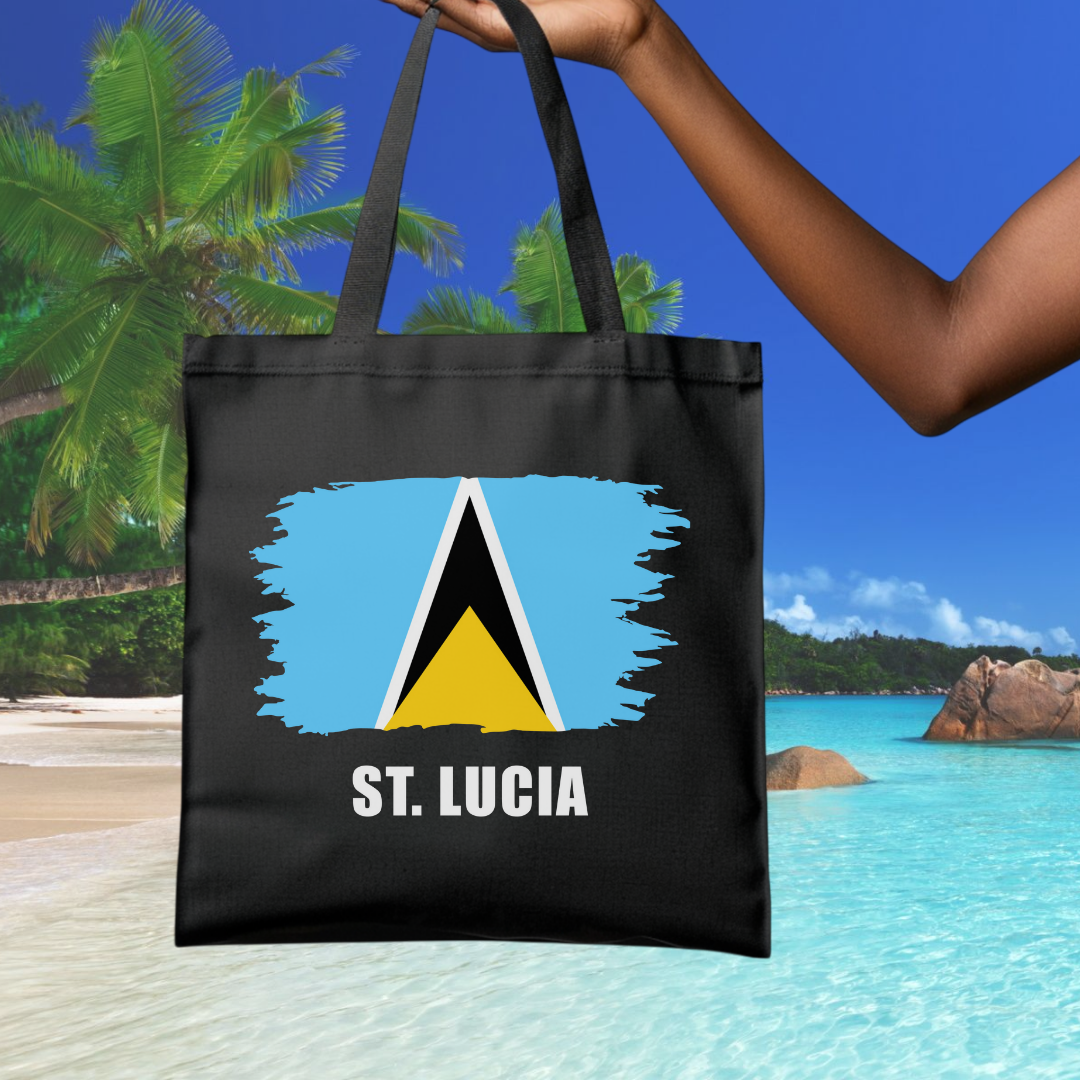 St. Lucia 'Flag' Tote Bag