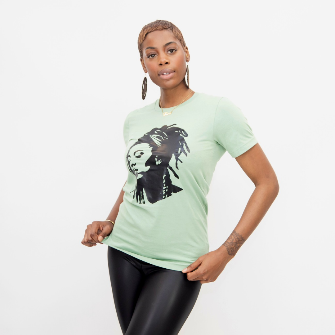 'Locs' T-shirt Sage