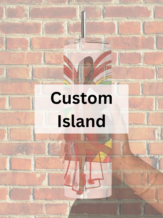 'Custom Island' Carnival Queen 20oz Tumbler