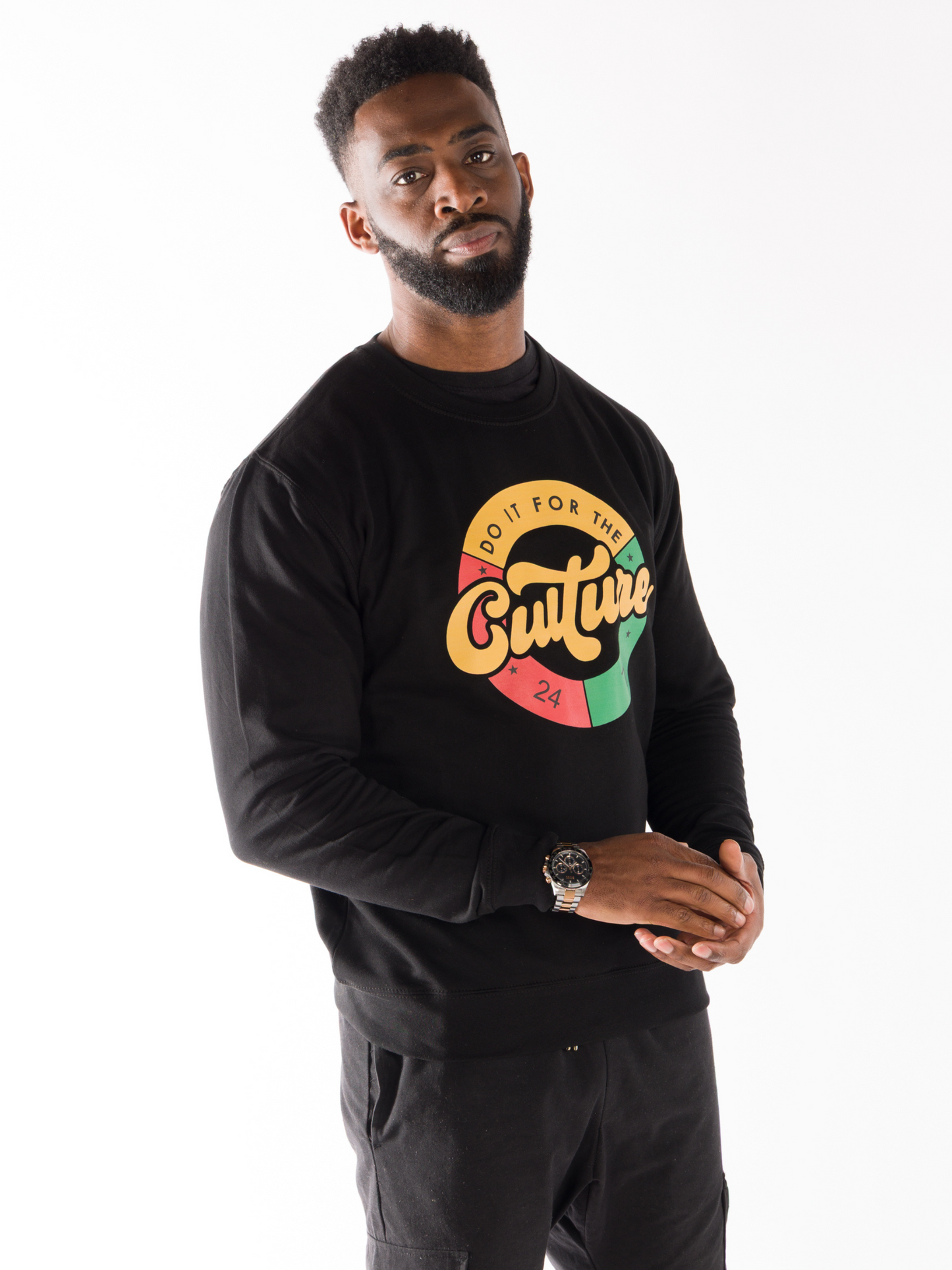 'Culture' Sweater Black