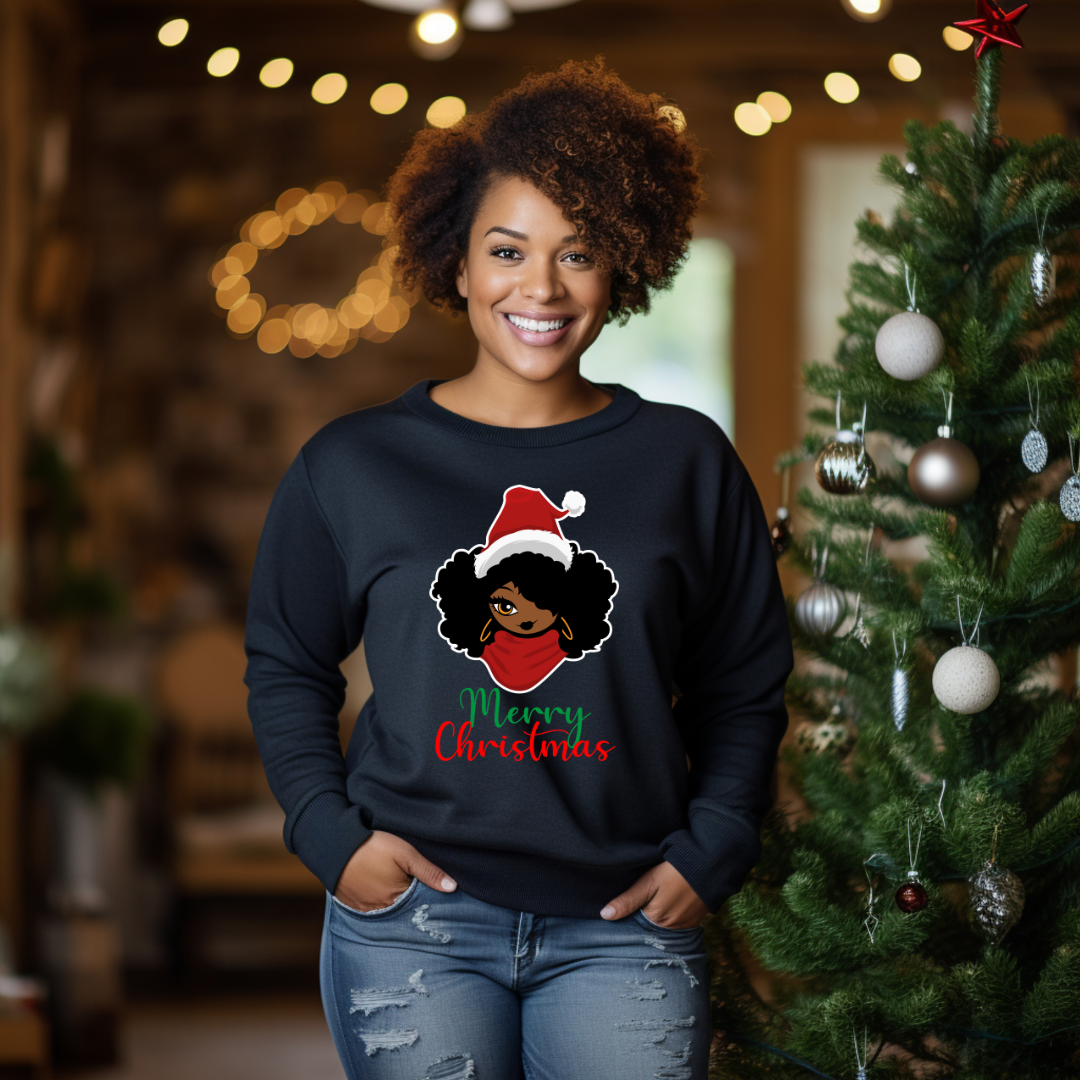 'Christmas Jumper' Women's Green/Black/Red