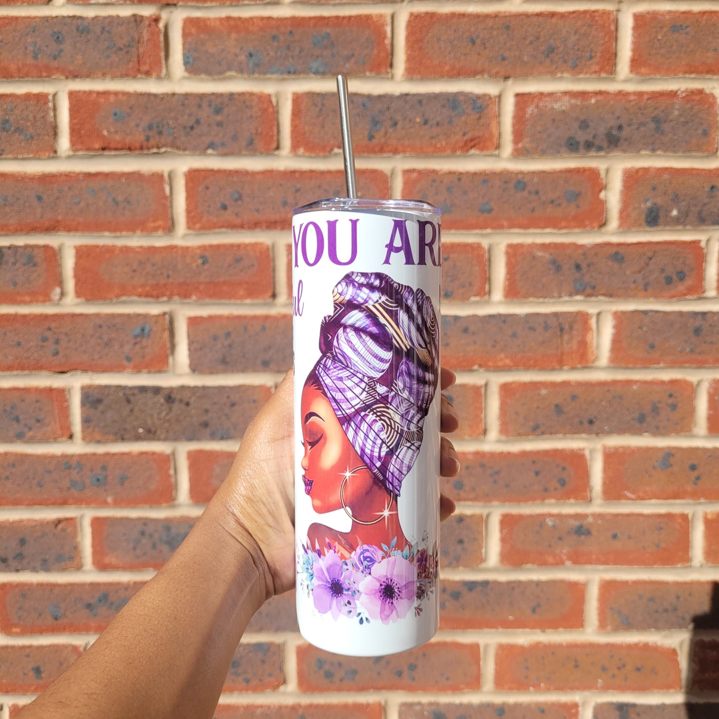 'You Are' 20oz Insulated Tumbler Purple