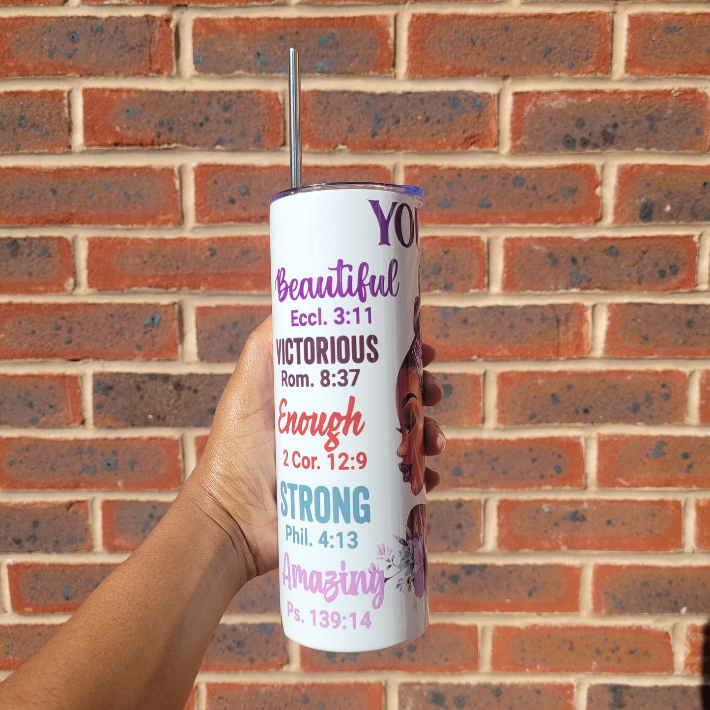 'You Are' 20oz Insulated Tumbler Purple