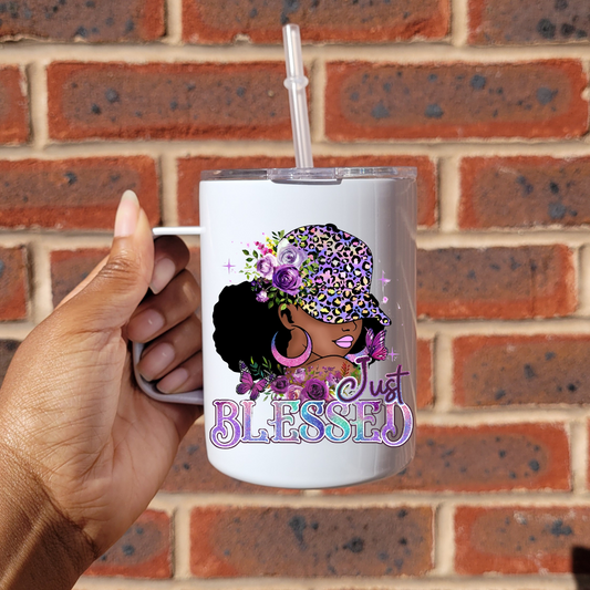 'Just Blessed' 10oz Mug Tumbler