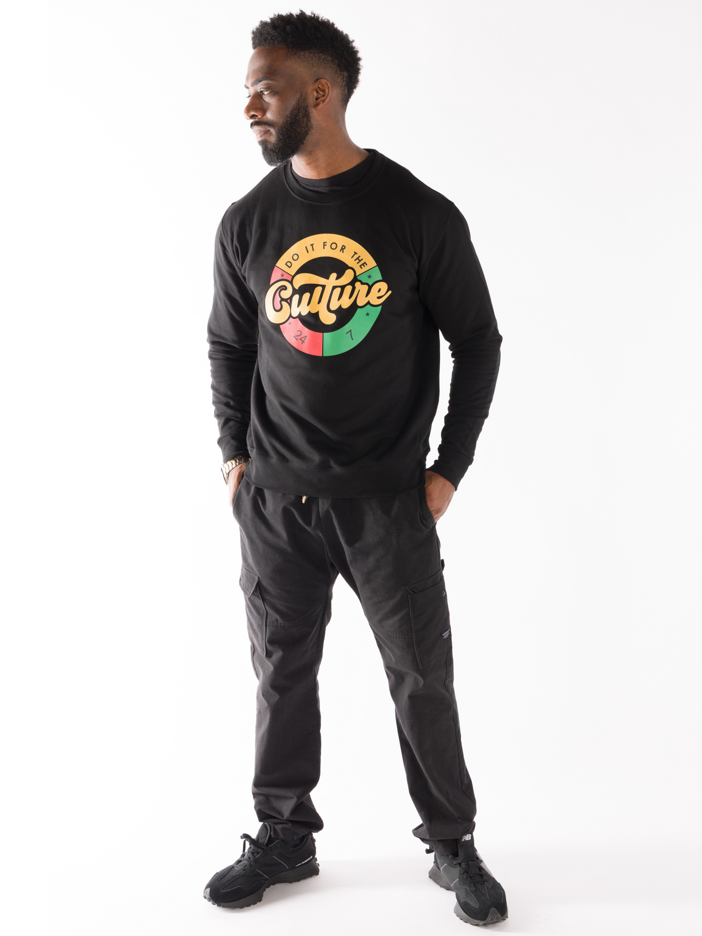 'Culture' Sweater Black