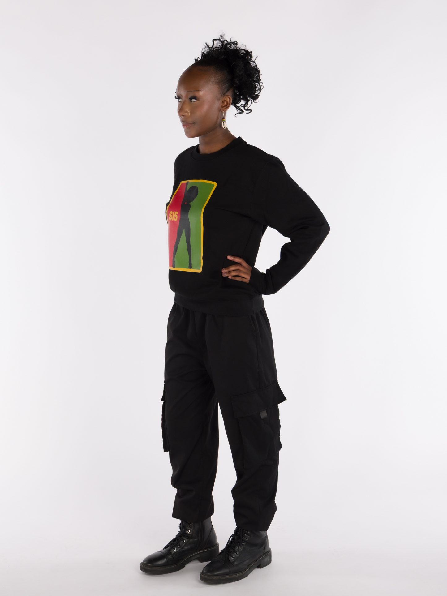 'SIS' Sweater Black