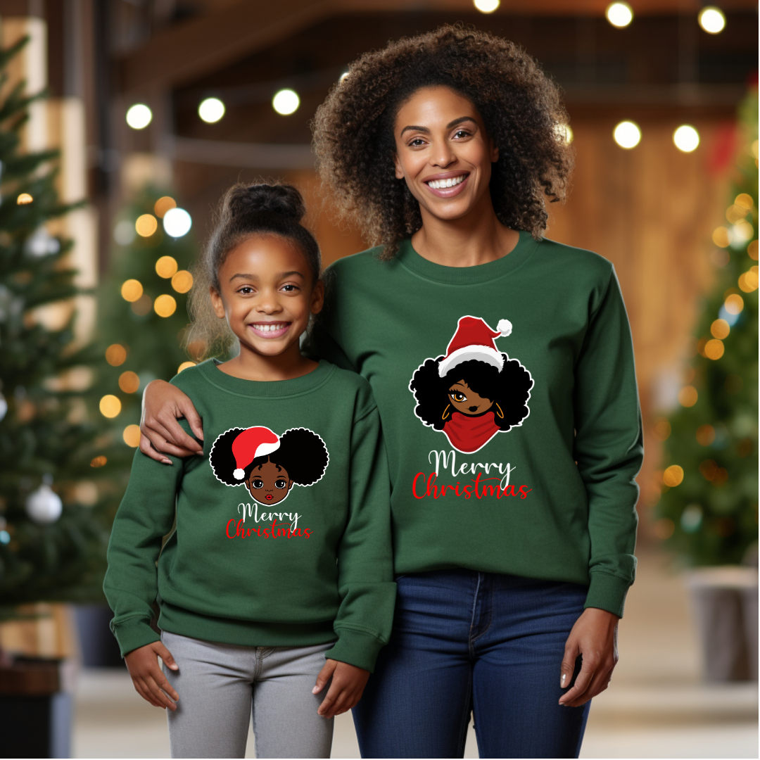 'Christmas Jumper' Women's Green/Black/Red