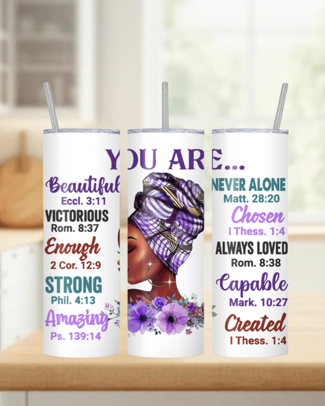 'You Are' 20oz Insulated Tumbler Purple