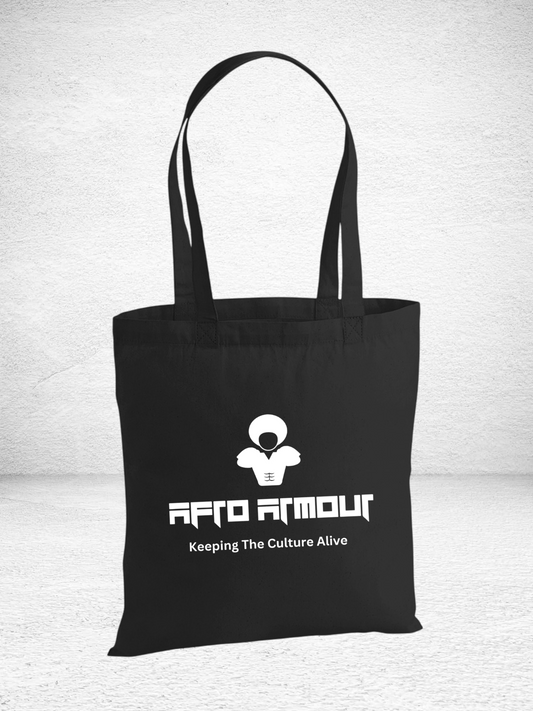 'Afro Armour Classic' Tote Bag Black