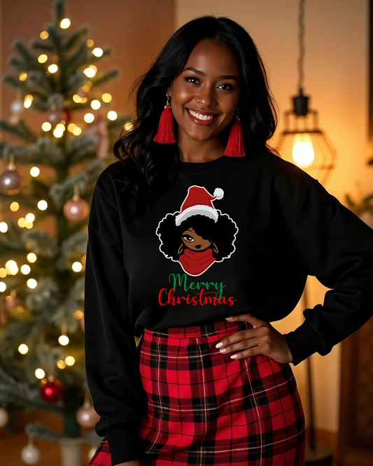 'Christmas Jumper' Women's Black/Green/Red