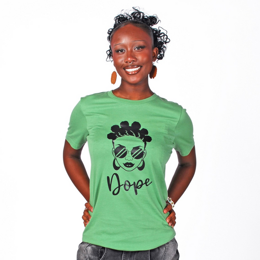 'Dope' T-shirt Apple Green