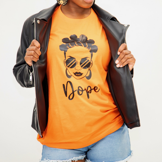 'Dope' T-shirt Orange