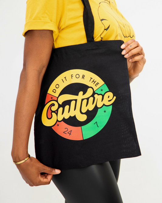 'Culture' Tote Bag Black
