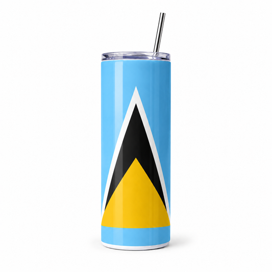 'St. Lucia' Flag 20oz Insulated Tumbler