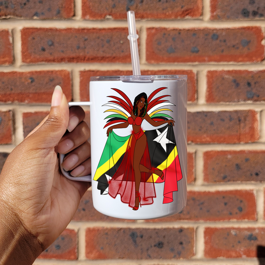 'Carnival Queen St. Kitts & Nevis' 10oz Mug Tumbler